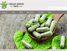 Tablet Screenshot of naturalvitaminandherbshop.com